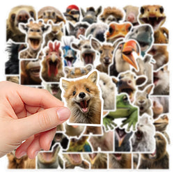 Animal Meme Stickers Pack for Laptop, Phone, Guitar, Skateboard, Diary (Online Order Only)