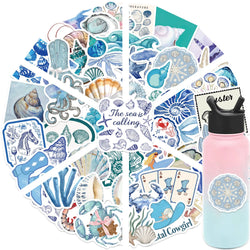 Cartoon Coastal Girl Graffiti Stickers for Snowboard Laptop Luggage Car Fridge Vinyl (ONLINE ORDER ONLY)