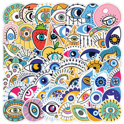 Evil Eye Stickers Waterproof Decals for Skateboard Laptop Motorcycle Car (ONLINE ORDER ONLY)