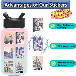 55PCS Abstract Art Waterproof Stickers Pvc Decals For Guitars Phone Computer Skateboards Vinyl Waterproof Stickers﻿ (ONLINE ORDER ONLY)