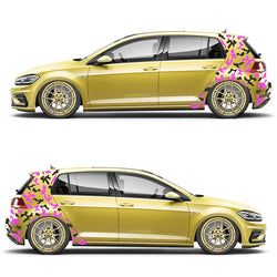 Leopard Print For Car Stickers External Accessories Window Decoration Side Camouflage Stickers StyleDie Cutting Vinyl Decals (ONLINE ORDER ONLY)