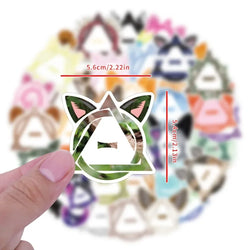 10/50pcs Therian Symbol stikcers Fox Therian graffiti Stickers for DIY Luggage Laptop Skateboard Motorcycle Bicycle Stickers (Online Order Only)