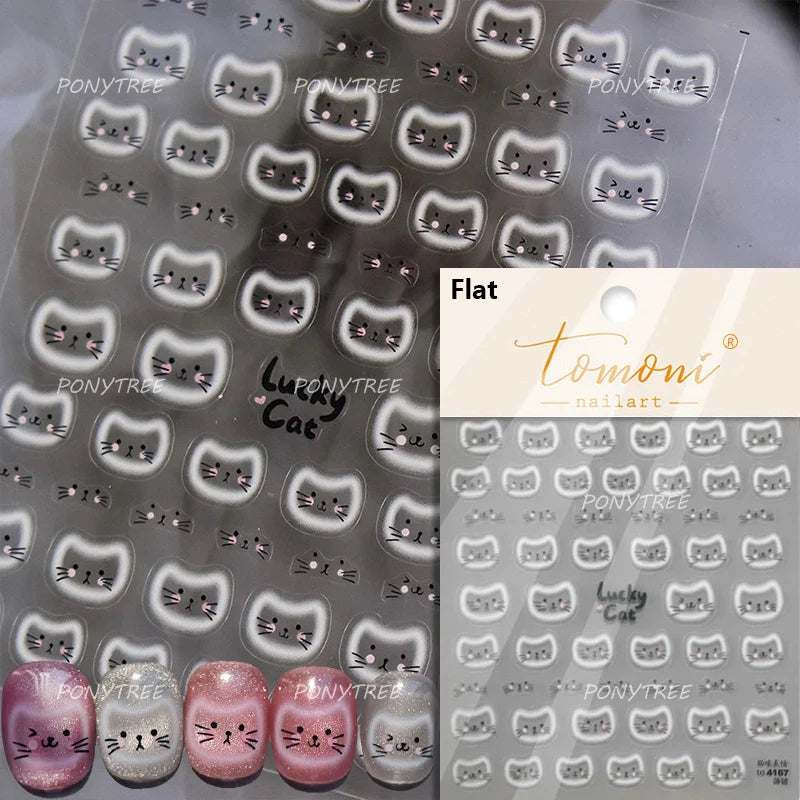 Worker's Speech Chinese Characters Abstract Comics Vivid Patterns Adhesive Nail Art Stickers Satirical Writing Manicure Decals (Online Order Only)
