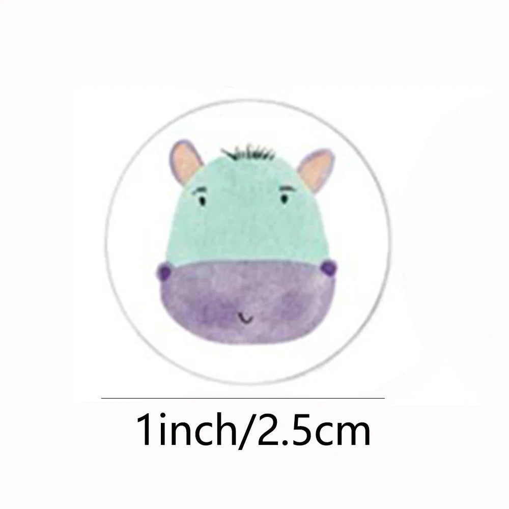100-500pcs Cartoon Reward Sticker Children Encouragement Sealing Labels Kids Gifts Decorative Teacher Supplies Animal Sticker (ONLINE ORDER ONLY)