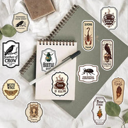 50PCS Cool Gothic Graffiti Skull Stickers Decals Kids Toy DIY Diary Suitcase Scrapbook Phone Laptop Bike Sticker (ONLINE ORDER ONLY)