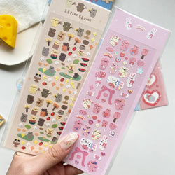 1pc Hot Silver Kawaii Bear Stickers Glitter Scrapbooking Decorative Cute Sticker Korean DIY Diary Album Stick Label Stationery (Online Order Only)