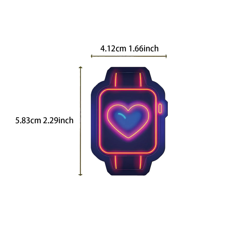 64PCS Cool Neon Light Stickers Trendy Graffiti Waterproof Vinyl Neon Stickers Pack for Phone Creative Decoration DIY Toys (ONLINE ORDER ONLY)