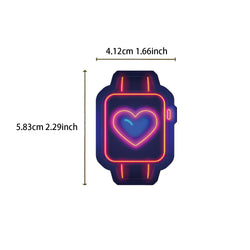 64PCS Cool Neon Light Stickers Trendy Graffiti Waterproof Vinyl Neon Stickers Pack for Phone Creative Decoration DIY Toys (ONLINE ORDER ONLY)