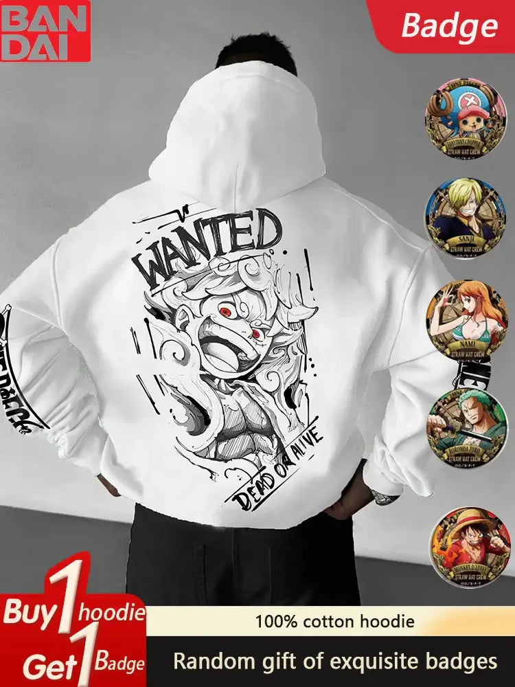 One Piece Hoodie 2025 Casual Cotton Sweatshirt (ONLINE ORDER ONLY)