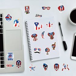 50/100pcs Puerto Rico National Flag Stickers for Suitcase Skateboard Guitar Laptop Phone Decor Graffiti Waterproof Sticker Toys (ONLINE ORDER ONLY)