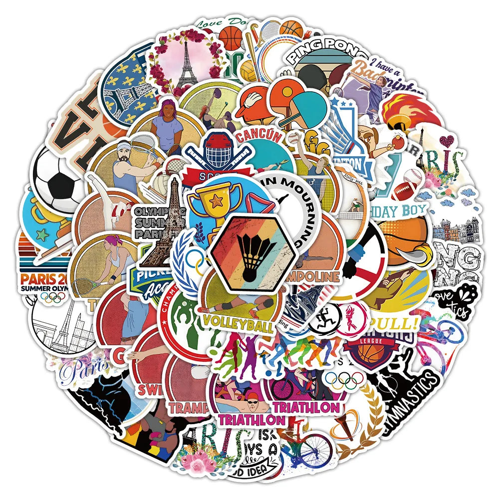 Cartoon Sticker Pack for Snowboard Laptop Luggage Graffiti Decals (Online Order Only)