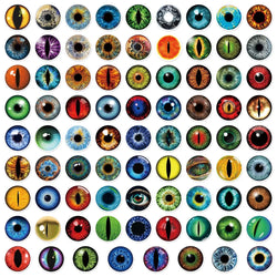 10/80Pcs Trendy Cartoon Horror Eyeball Sticker Graffiti Helmet Cup DIY Waterproof PVC GraffitiSticker Children Toys Wholesale (ONLINE ORDER ONLY)