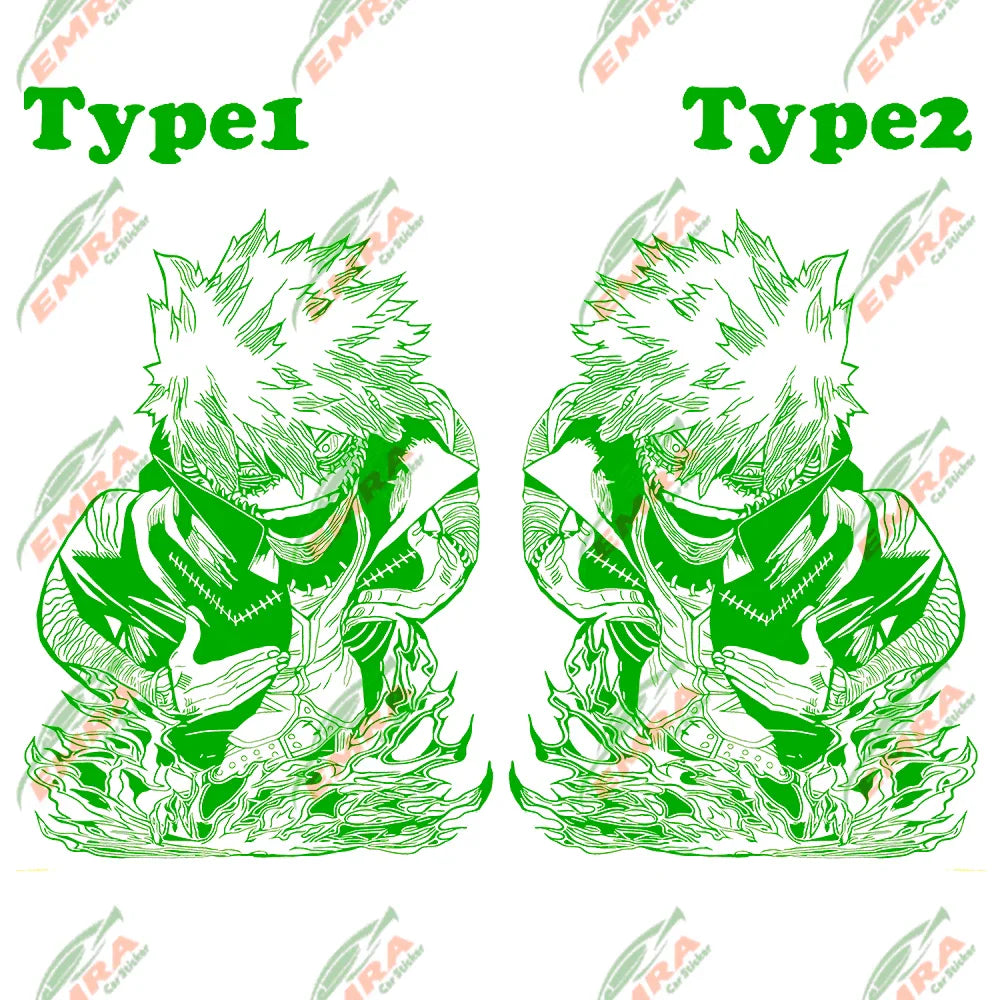 1PCS Large Anime Sticker For Car Hoor Hood External Accessories Die Cutting Waterproof Suntan Prevention Vinyl Decals (ONLINE ORDER ONLY)