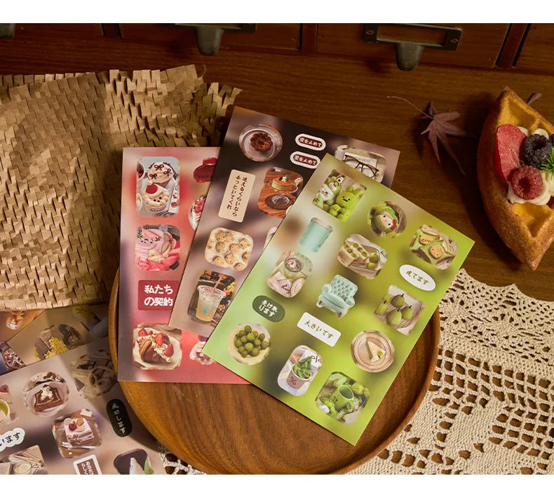 20 Pages Dream Language Series Cut Film Sticker Book Y2K Sticker Journal Handbook Scrapbooking Kawaii Decoration Sticker Gift (ONLINE ORDER ONLY)