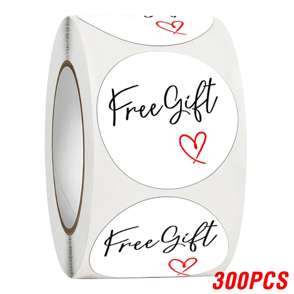 100-500pcs Free Gift Letters Labels Sticker Stationary Supplies Pink Thank You Sticker For Small Business Package Card 1 Inch (ONLINE ORDER ONLY)