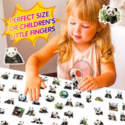 10/30/50PCS Cute Panda Life PVC Sticker Aesthetic Decoration Scrapbooking Korean Stationery Hand Accounting School Supplies (ONLINE ORDER ONLY)