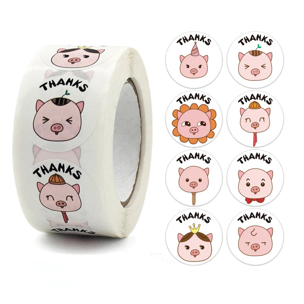 New Animals Reward Sticker 100-500pcs English Encourage Words Labels For Praise Kids Gift Motivational Stickers Toys (ONLINE ORDER ONLY)