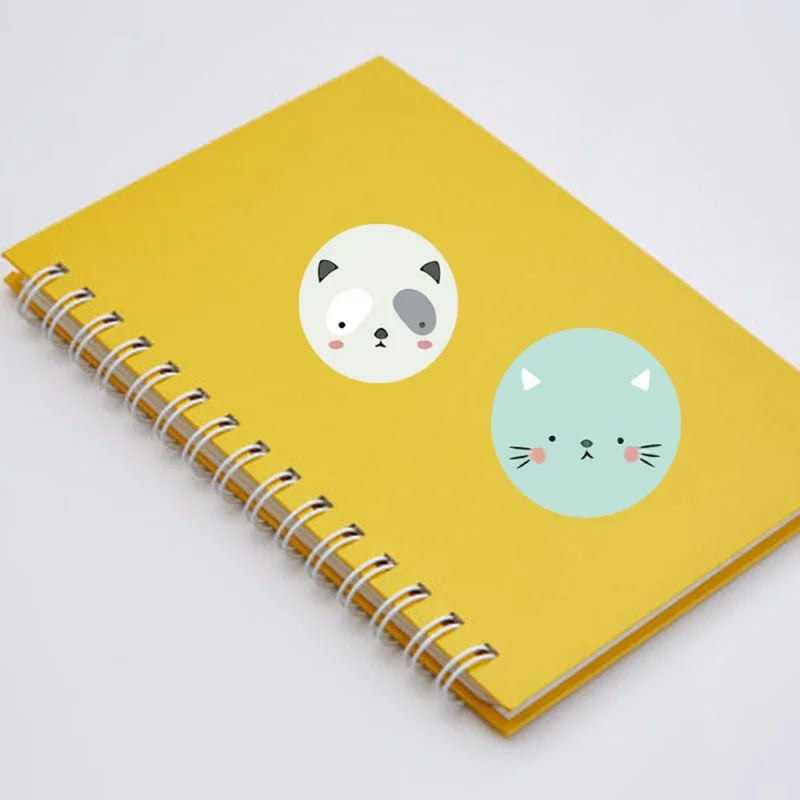 500pcs Cute Sticker for Kids Animals Face Reward Sticker for Classroom Teacher Supplies Motivational Scrapbooking (Online Order Only)