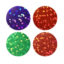 100-500pcs Holographic Color Round Stickers Wedding Gift Seal Labels Decor Stickers Kids Reward Foil Star Stationery Stickers (ONLINE ORDER ONLY)