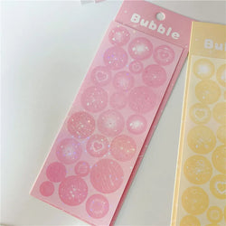 6pcs Cute Love Firework Bubble Stickers Diary Scrapbooking DIY Idol Album Decoration Sticker Aesthetic Kawaii Korean Stationery (ONLINE ORDER ONLY)