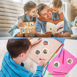 500PCS Round Cartoon Capybara PVC Graffiti Sticker Sticky Aesthetic Decorative Scrapbook DIY Child Phone Stationery Supply (ONLINE ORDER ONLY)