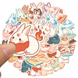 10/20/40PCS Cartoon Cute Rabbit Bunny Sticker Packs (ONLINE ORDER ONLY)