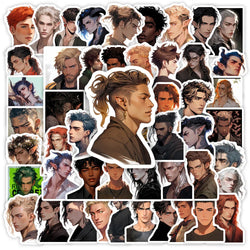 Cute Handsome Man Stickers Male Elf Pointy Ears DIY Gift Toys Decal for Scrapbook Decorative Phone Bottles Luggage Waterproof (ONLINE ORDER ONLY)