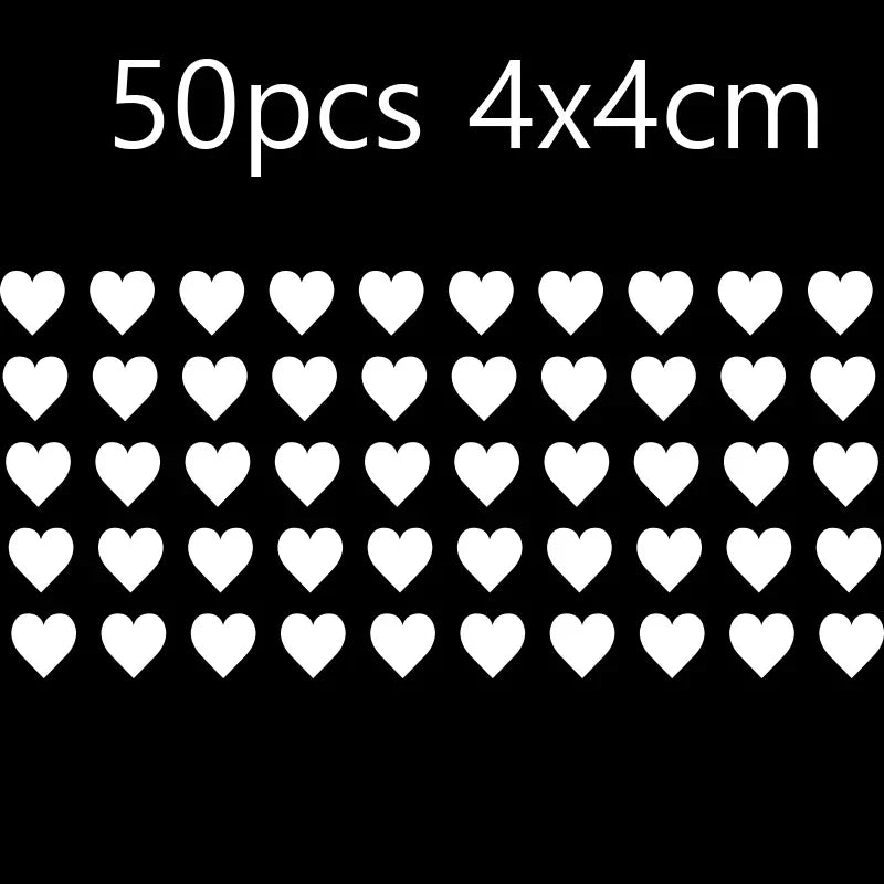 JDM Heart Car Stickers Window Bumper Exterior Accessories Car Modification Bodywork Styling Competition PVC Vinyl Decals (ONLINE ORDER ONLY)