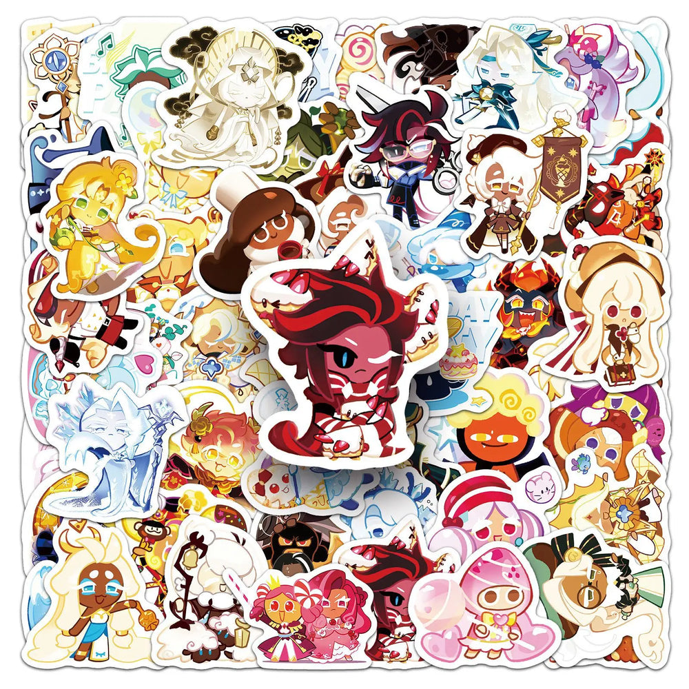 10/30/50PCS Cookie Run Kingdom Stickers Toys Skateboard Guitar Computer Skateboard Cup Desk Cartoon Cute Creative Graffiti Toy (ONLINE ORDER ONLY)