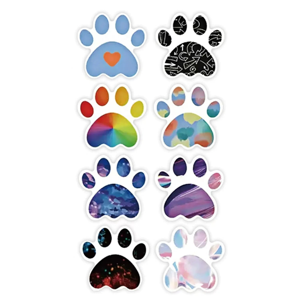 500Pcs /1 Rolls 2.5cm/1inch Pet Stickers Self-adhesive Dog Claw Animals Sticker Decoration Gift Box Sticker Label Stationery (ONLINE ORDER ONLY)