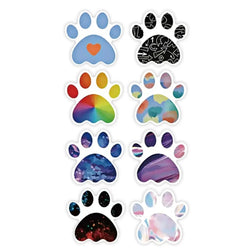 500Pcs /1 Rolls 2.5cm/1inch Pet Stickers Self-adhesive Dog Claw Animals Sticker Decoration Gift Box Sticker Label Stationery (ONLINE ORDER ONLY)