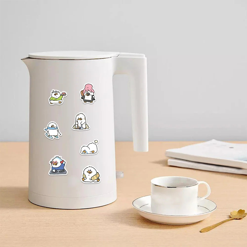 100PCS Cute Simple Duck Sticker For Aesthetic Children's Stationery School Supplies Decoration Scrapbooking for Kids (ONLINE ORDER ONLY)