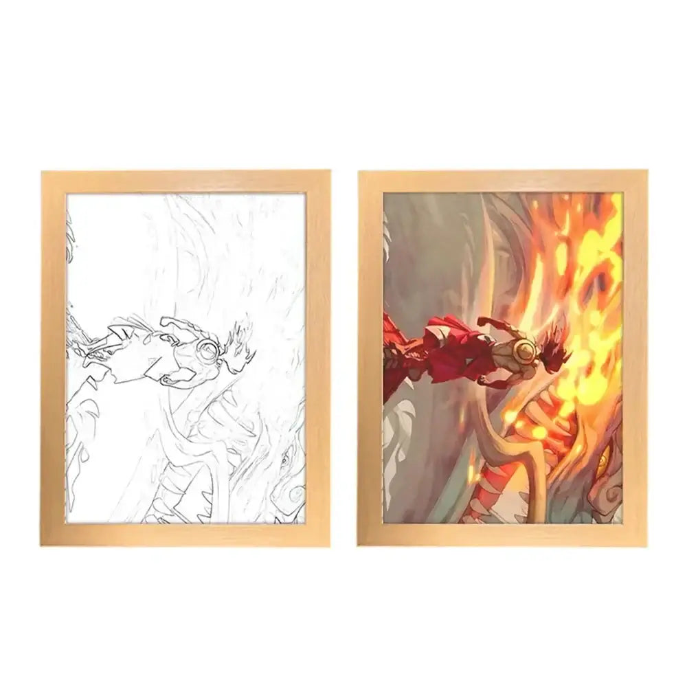 One Piece Photo Frame Night Light Luffy Zoro Christmas Gift (ONLINE ORDER ONLY)