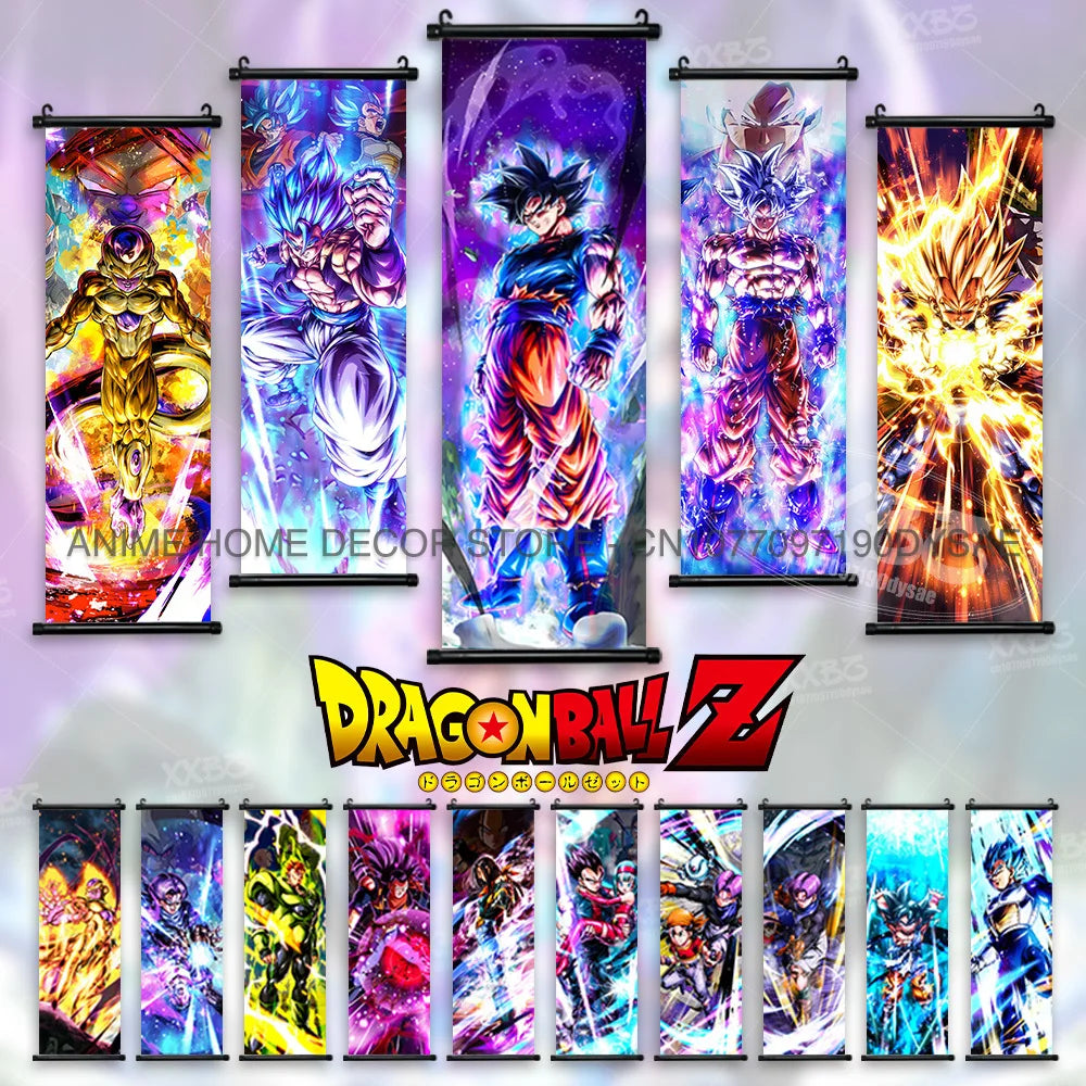 Dragon Ball Posters: Goku & Vegeta Anime Wall Scrolls (ONLINE ORDER ONLY)