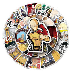 MINISO One Punch Cartoon Waterproof Vinyl Stickers (57 Pcs) (ONLINE ORDER ONLY)