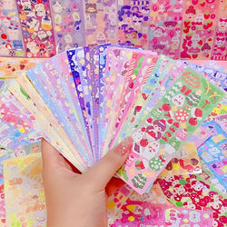 Kawaii Stickers for Kids Cute Stationary Aesthetic Diary Decoration Art Supplies Stickers for Scrapbooking Lot Korean Paper Desk (ONLINE ORDER ONLY)