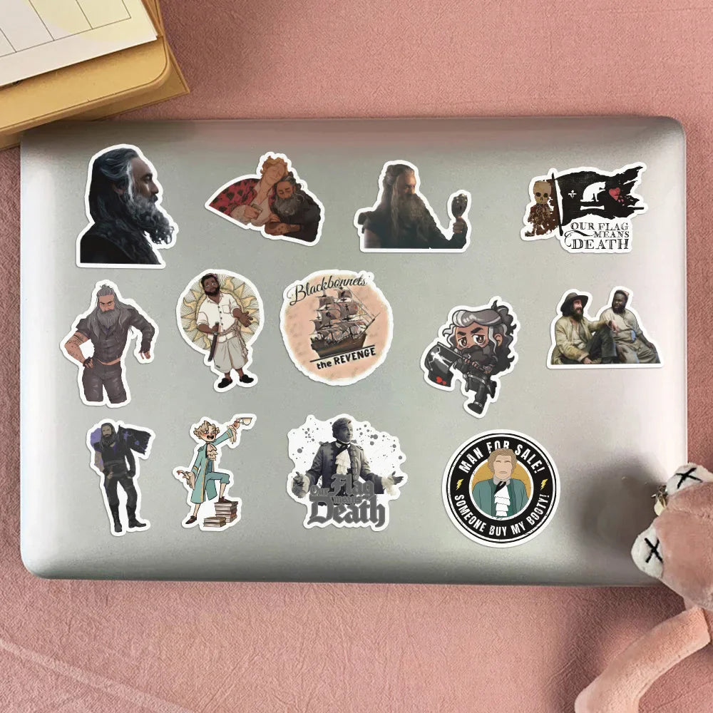 10/30/50pcs TV Series Our Flag Means Death Stickers Skateboard Laptop Car Bike Phone Luggage Funny Waterproof Sticker Kids Toy (ONLINE ORDER ONLY)