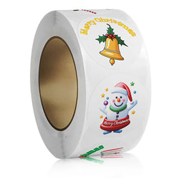 100-500pcs Cartoon Merry Christmas Sticker Santa Claus Tree Paper Label New Year Cute Snowman Stationery Stickers For Kids Gift (ONLINE ORDER ONLY)