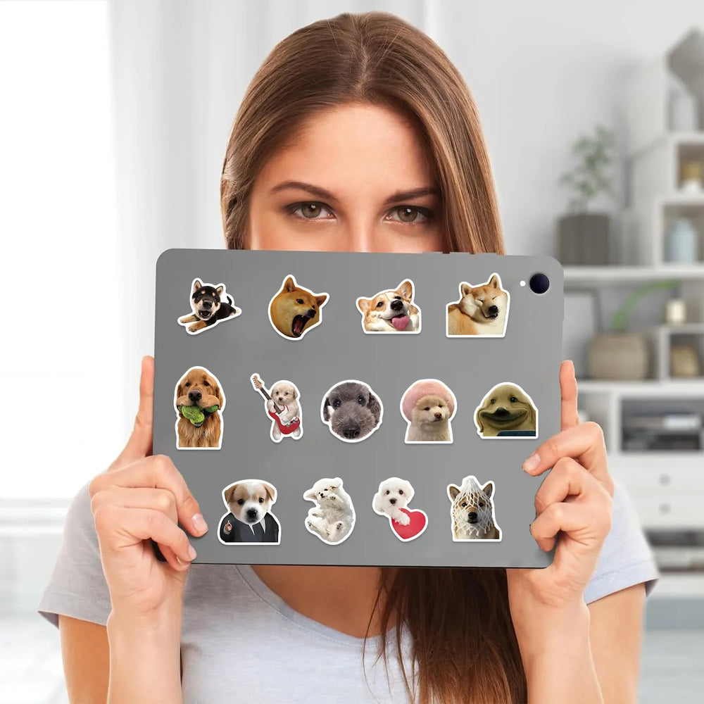 10/30/50PCS Kawaii Dog Stickers Meme Graffiti Animal Sticker Luggage Laptop Phone Guitar Car Bike Skateboard Decals Kids Toys (ONLINE ORDER ONLY)