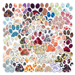 Animal Paw Flower Stickers for DIY Scrapbooking Decor Phone Laptop Guitar Skateboard (ONLINE ORDER ONLY)