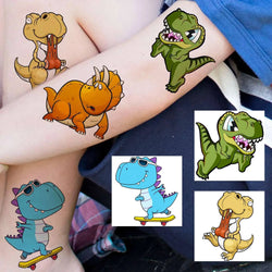 50 PCS 3D Dinosaur Temporary Tattoos For Boys Girls Kids Fake T-Rex Tattoo Sticker Small Dino Party Favor Sets Supplies Tatoos (ONLINE ORDER ONLY)