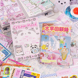 50Pcs Y2K Cute Cut Film Sticker Book for Phone Camera Luggage Journal  DIY Collage Sticker Kawaii Decoration Sticker Gift (ONLINE ORDER ONLY)