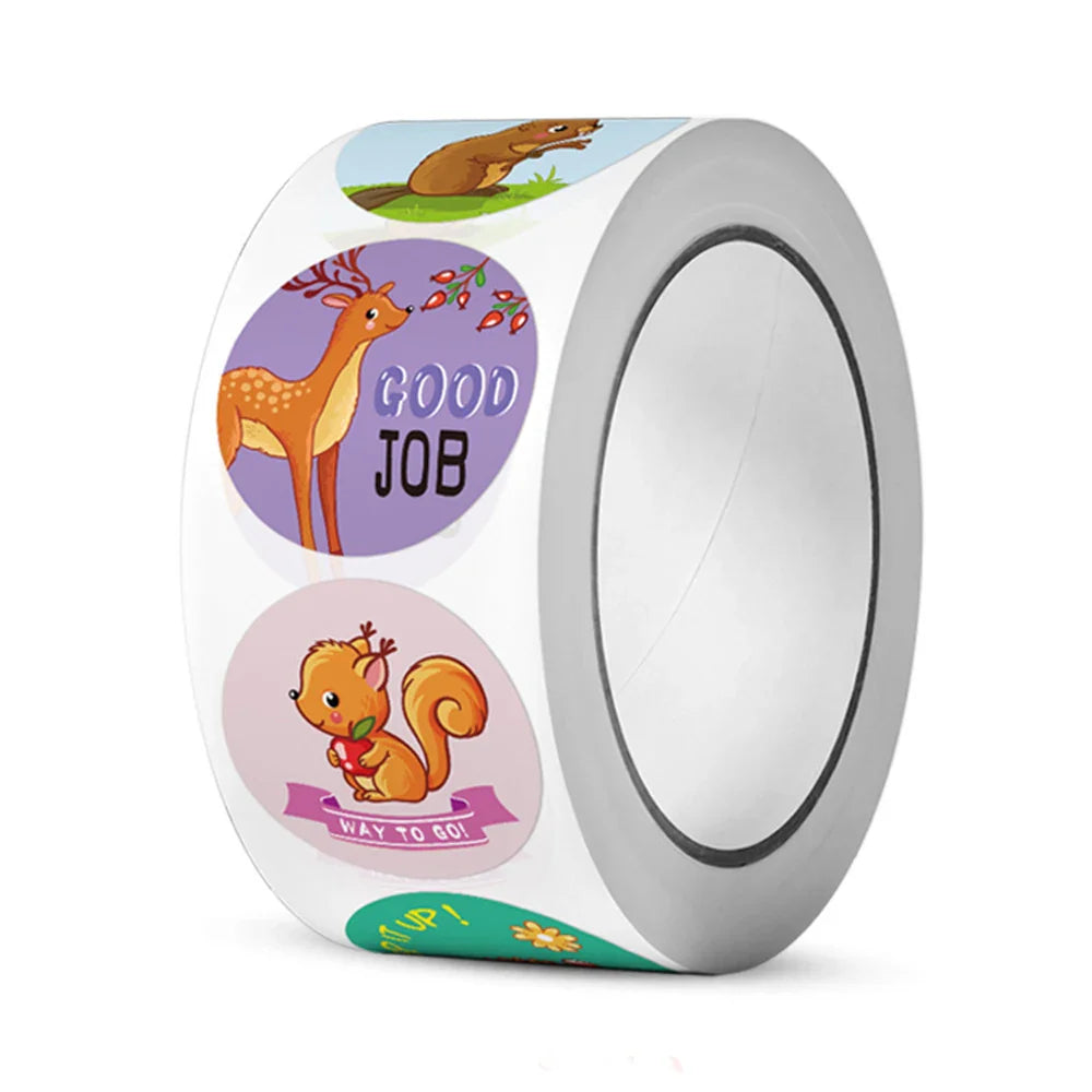 100-300pcs Animal Cartoon Stickers For Kids School Teacher Reward Stickers Classic Kids Toy Cute Stationery Supplies Label ﻿ (ONLINE ORDER ONLY)