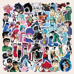 50pcs Yu Yu Hakusho Anime Stickers for Luggage, Water Bottles, Phones, Laptops, Scooters, Refrigerators (Online Order Only)