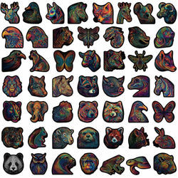 10/30/50PCS Psychedelic Line Animals Cartoon Stickers Novel Decals DIY Skateboard Guitar Laptop Motorcycle Classic Toy Sticker (ONLINE ORDER ONLY)