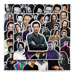 Keanu Reeves Stickers 10/30/50PCS Movie Actor Character Decals for Laptop Phone Luggage Wall (Online Order Only)