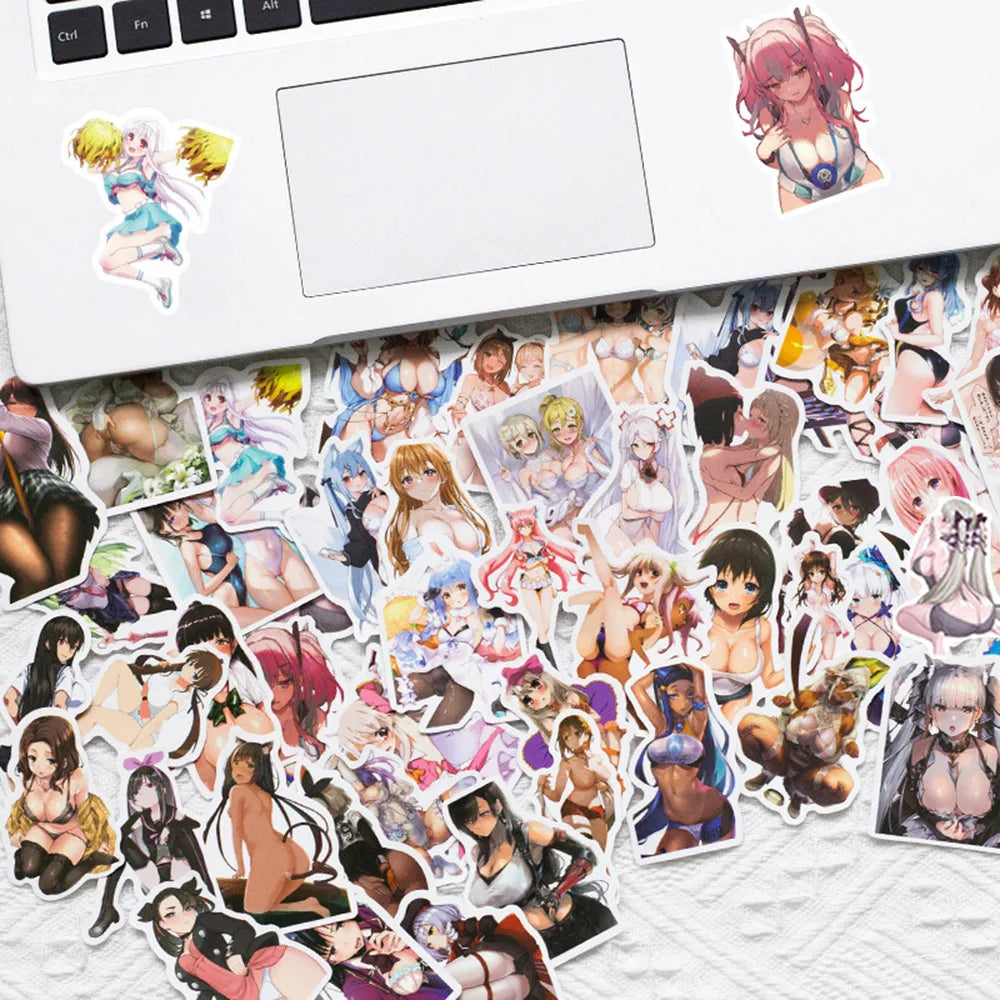 10/30/50pcs Anime Sexy Girl Bunny Waifu Hentai Stickers Deacls Skateboard Laptop DIY Motorcycle Bike Car Cool Waterproof Sticker (ONLINE ORDER ONLY)