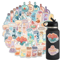 10/30/50Pcs Ins Drink Bottle Stickers Graffiti For Skateboard Notebook Phone Helmet Decal Waterproof Kids Sticker Toy (ONLINE ORDER ONLY)