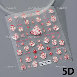 Retro Lace Corset Laced Bodice Wrap Top British Classical Dress Bowknot Rose Star Key Adhesive Nail Art Sticker Manicure Decals (ONLINE ORDER ONLY)