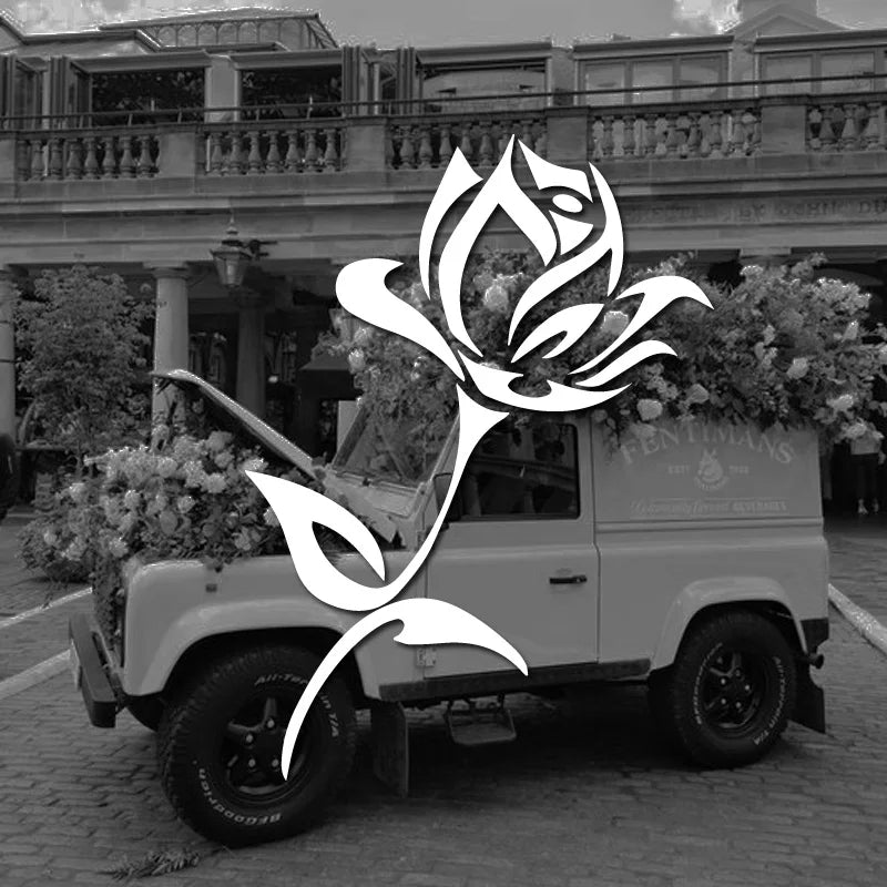 Beautiful Rose Flower Car Sticker - Enhance Your Vehicle's Look with a Waterproof Vinyl Decal! (ONLINE ORDER ONLY)